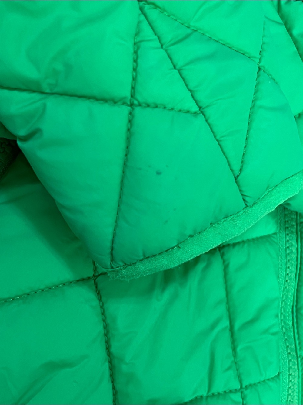 Zara Women’s Size M US Long Sleeves Hooded Quilted Short Jacket Green - Picture 16 of 16